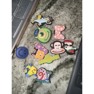 Lot Of Vintage Croc Jibbitz Lot Of 10 SpongeBob Little Mermaid Backyardigan HRA